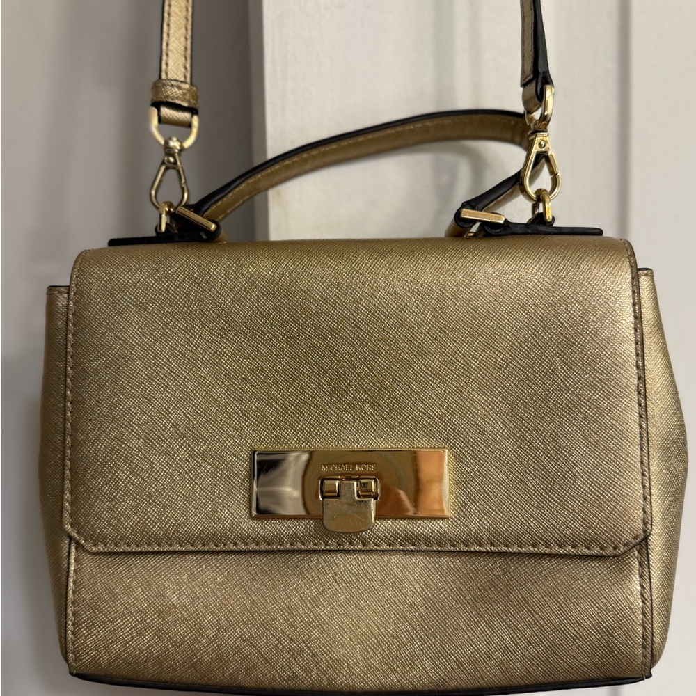 Michael Kors Metallic Gold Satchel